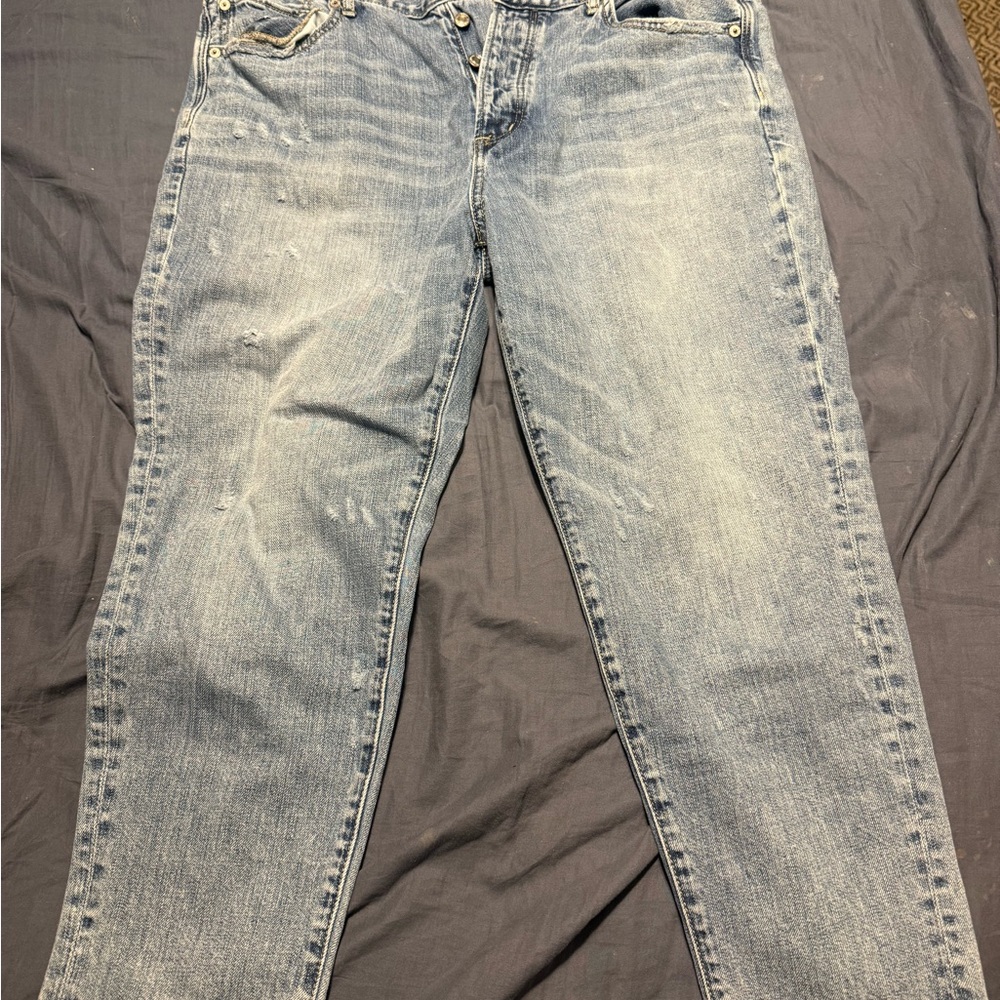 American Eagle Outfitters Straight Leg Light Wash Jeans